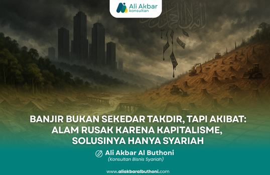 “BANJIR BUKAN SEKEDAR TAKDIR, TAPI AKIBAT: ALAM RUSAK KARENA KAPITALISME, SOLUSINYA HANYA SYARIAH”